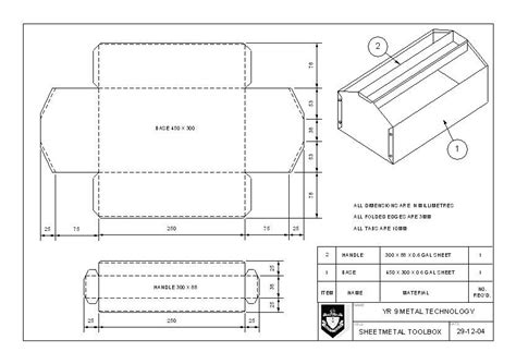 small sheet metal box plans|sheet metal box size chart.